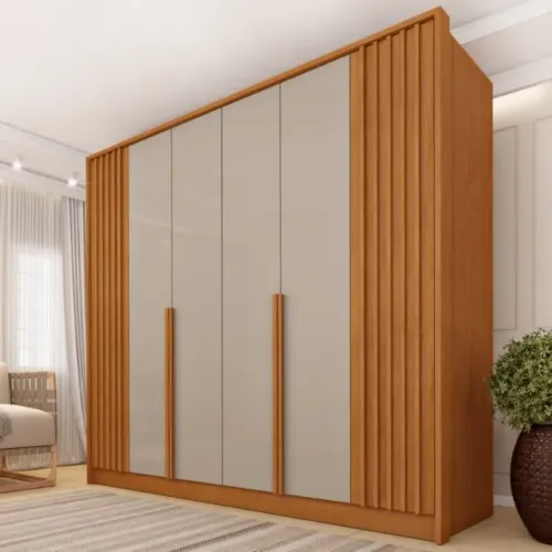 Guarda Roupa 6 Portas Guarani Ripado 2,40m Produto Novo!! Pronta Entrega!!