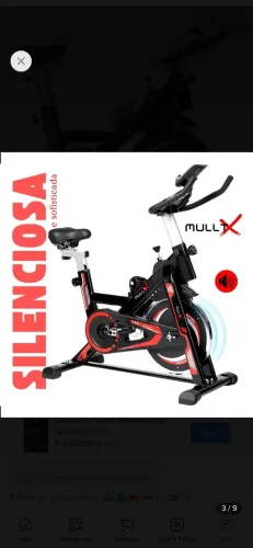 Bike Ergométrica Spinning com inercia 13Kg