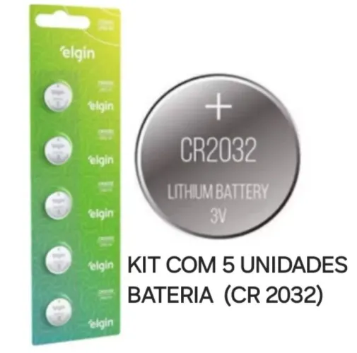 KIT COM 5 BATERIAS (CR2032) ELGIN