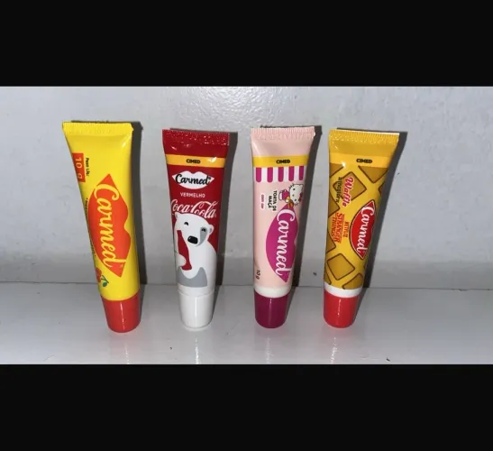 Lote 4 Carmeds Edição Especial - Pêssego / Coca-Cola / Hello Kitty / Stranger Things