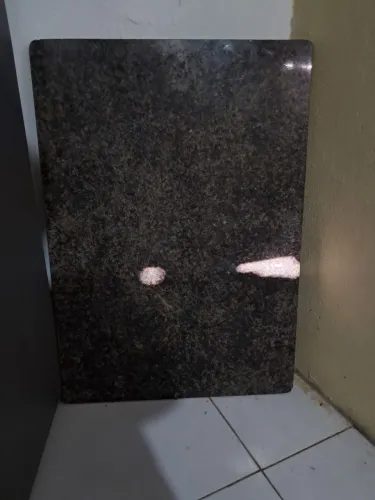Placa  de Granito Verde  / Preto ? Ideal para Balcão, Mesa ou Prateleira