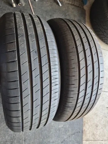 2 pneus 205/55/17 Goodyear semi-novo vulcanizado (450 em 3× no ct