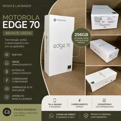 ? MOTOROLA EDGE 70 - 256GB | NOVO E LACRADO ?