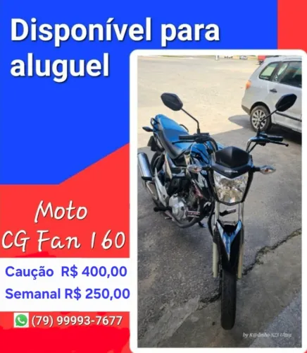 FAN 160 ALUGO MOTO PARA APLICATIVO