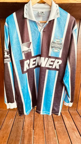 Camisa Grêmio Manga Longa 1995 - tamanho XL - Nº 11 Carlos Miguel