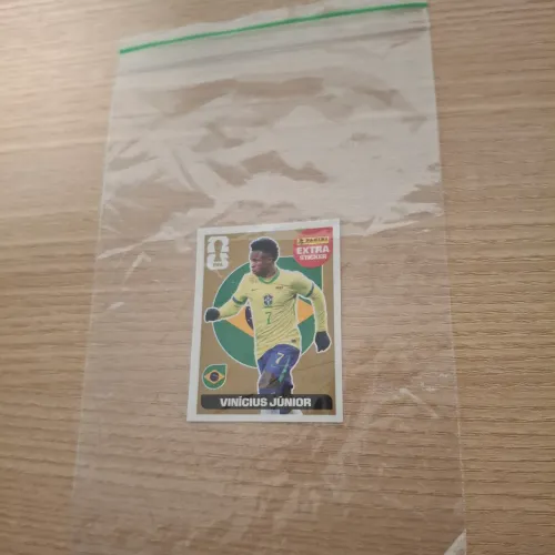 FIGURINHA EXTRA DOURADA DO VINÍCIUS JUNIOR ALBÚM DA COPA 2026
