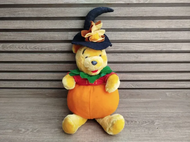 Pelúcia Ursinho Pooh Abóbora Halloween Disney