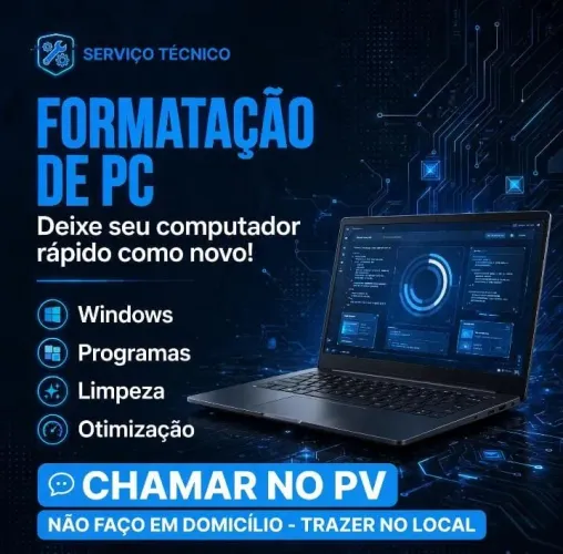 Formatação limpeza de computadores