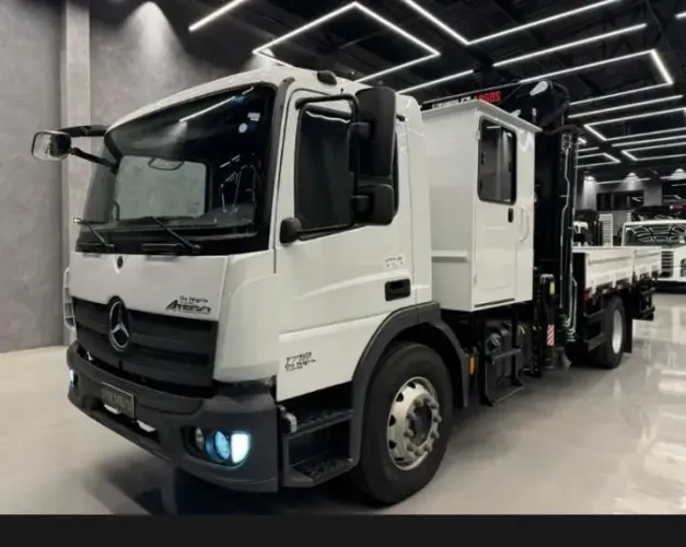 Mb Atego 1719 4x2 Guindaste Munck Argos 20t Cabine 6 Pessoas