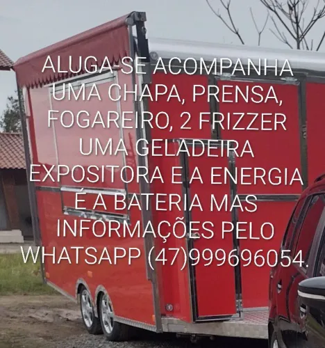 Estou alugando um treiller para lanche