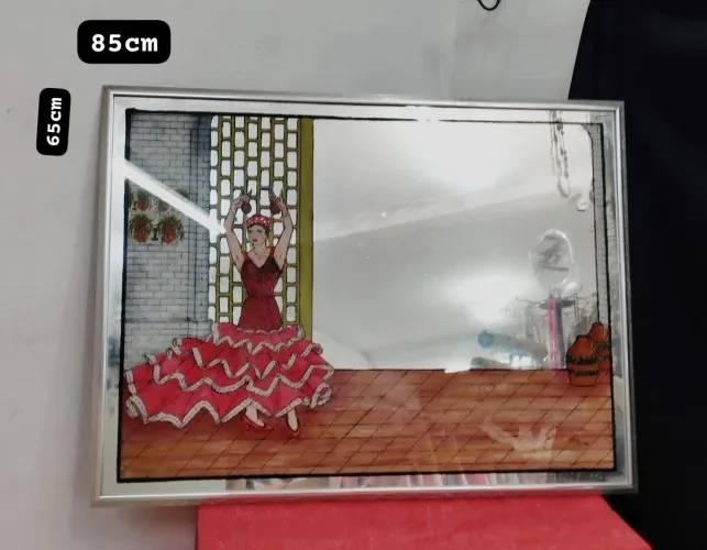Quadro Decorativo, Espelho com Moldura, ANTIGA.