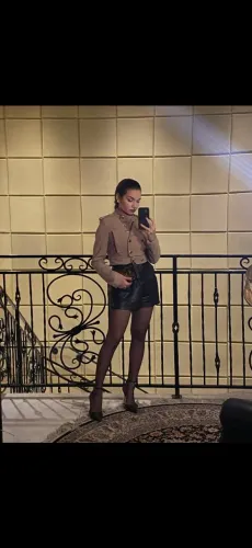 Short couro zara 