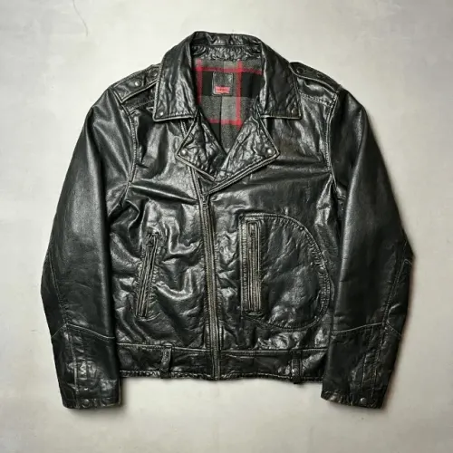 jaqueta de couro levis modelo perfecto biker vintage com estonados