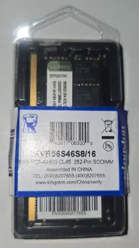 Memoria RAM - Kingston | 16GB (DDR5) - 5600Mhz | Para notebooks