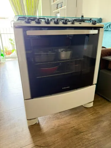 Fogão eletrolux 5 bocas preparado para gás encanado