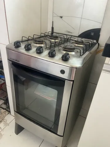 Fogão esmaltec inox 4 bocas