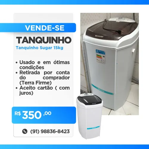 Tanquinho 15kg Suggar