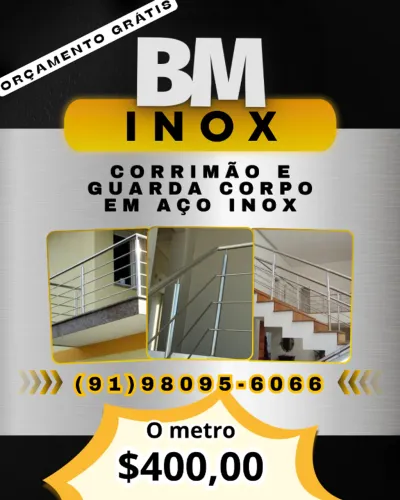 Inox Guarda corpo e Corrimão orçamento gratis
