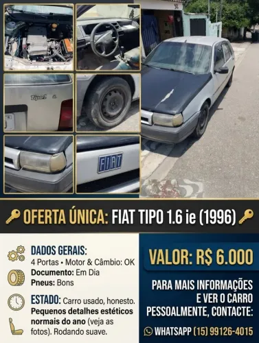Fiat Tipo 1.6 I.e. 2P E 4P 1995