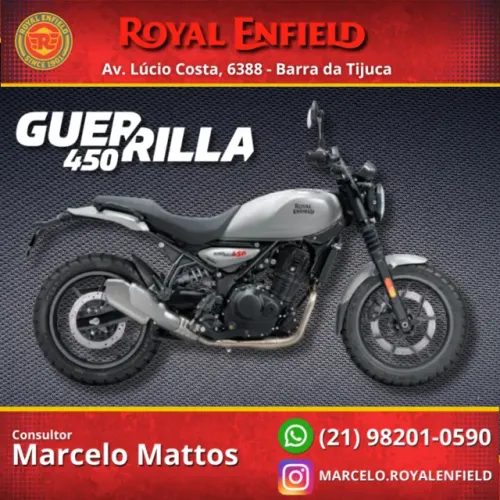 GUERRILLA 450 Smoke Silver 2026 0KM - ROYAL ENFIELD BARRA DA TIJUCA (Marcelo Mattos)
