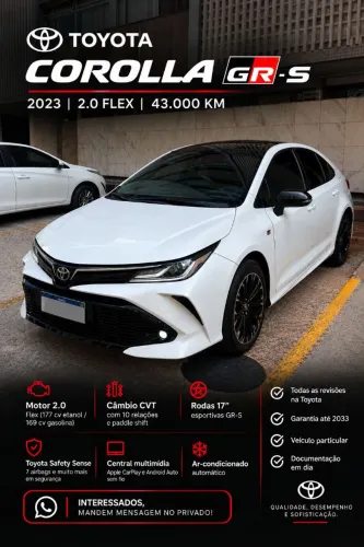 Toyota Corolla GR-Sport 2.0 Flex 16V AUT 2023