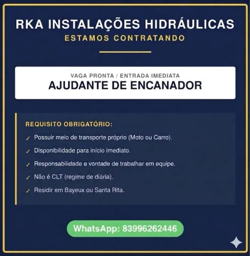 Ajudante de encanador 