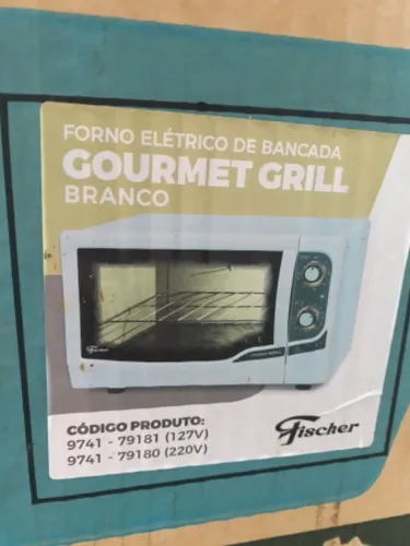 Forno elétrico Fischer 44 litros Branco/ Novo na caixa