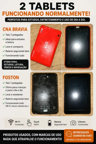 2 Tablets 7? CNA Bravia + Foston Funcionando