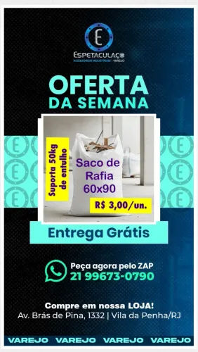 Saco de ráfia