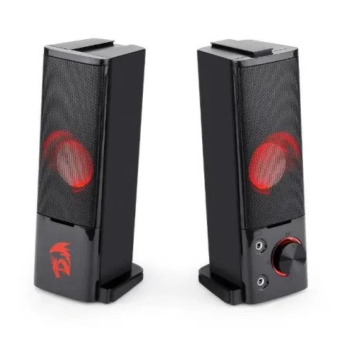 Caixa de Som Soundbar Gamer Redragon Orpheus GS550 Estereo LED USB P2 | Nova Lacrada