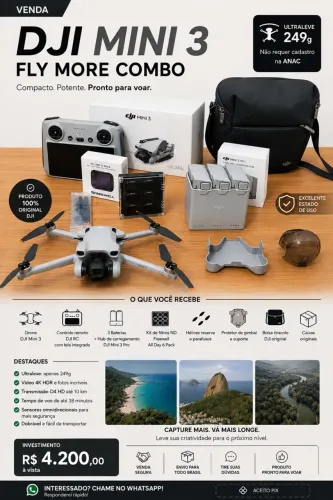 Drone DJI mini 3 flymore Plus