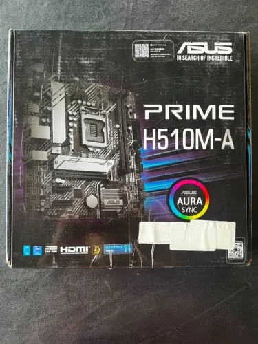 Placa Mãe Asus Prime H510M-A (LGA 1200) - Completa na Caixa, BIOS Atualizada