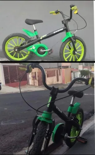 Bicicleta infantil aro 14 em excelente estado estou vendo para comprar uma maior