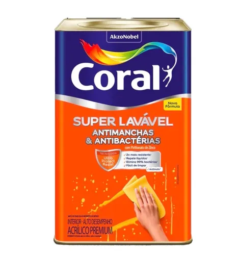 OFERTA - TINTA CORAL SUPER LAVÁVEL PREMIUM 18L