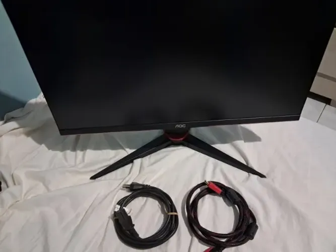 Monitor AOC 24G2 144 Hz Full HD IPS 24 polegadas com Base ergonômica Ajuste de altura, inc