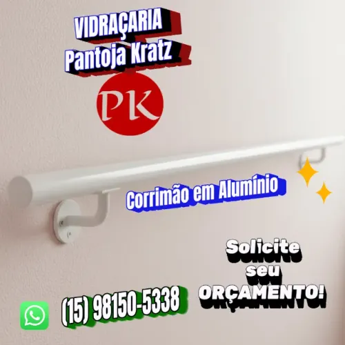 Corrimão em alumínio R$ 390,00 metro linear