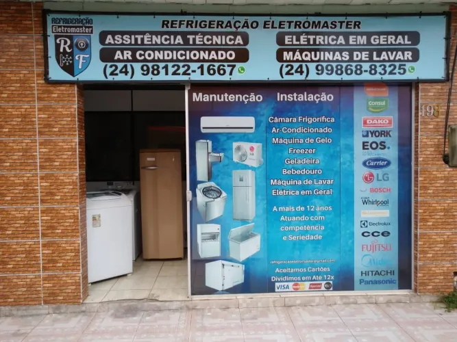 Assistência técnica em equipamento de refrigeração, ar condicionado