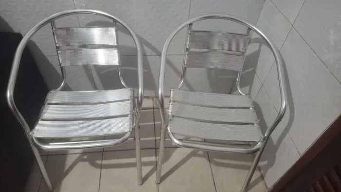 Cadeiras de alumínio para salas/terraço
