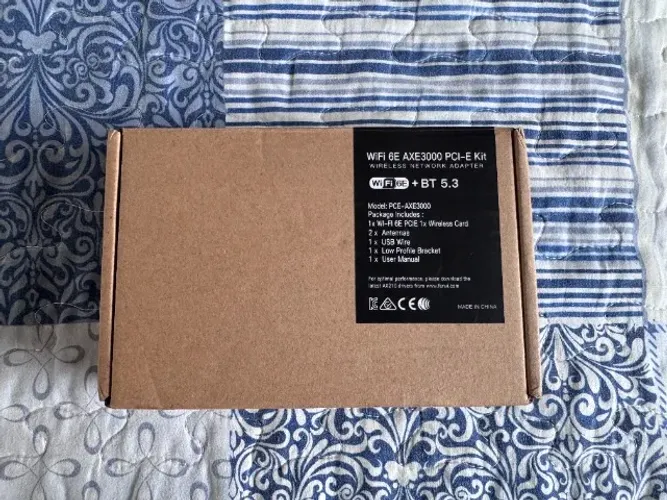 Placa de Rede Wi-Fi 6E Fenvi AXE3000 PCI-E Kit