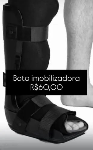 Bota ajustável com velcro