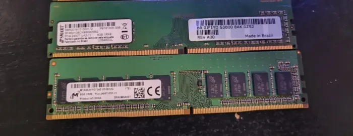 Kit de Memória RAM para Servidor / xeon 2x 8GB DDR4 2400MHz ECC RDIMM SMART
