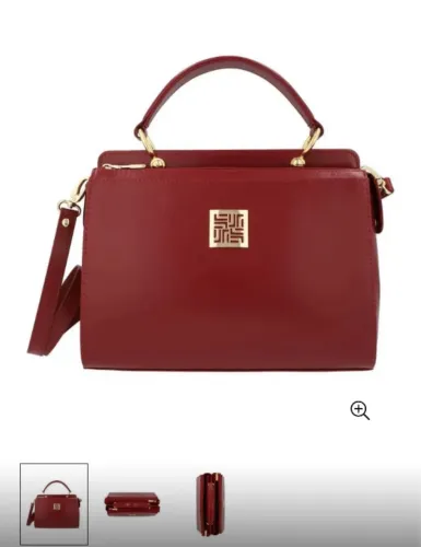 Bolsa jafferjees original em couro legítimo 
