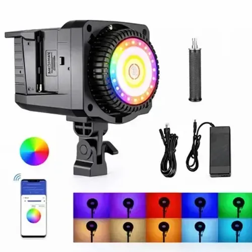 Iluminador LED Sokani X100 RGB 100W Studio Fotografia Vídeo CRI 96+ Profissional
