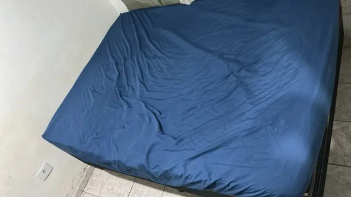 CAMA DE CASAL + FORRO ELASTICO + COLCHÃO