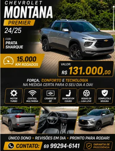 Chevrolet Montana Premier 1.2 Turbo Flex 12V Aut. 2025