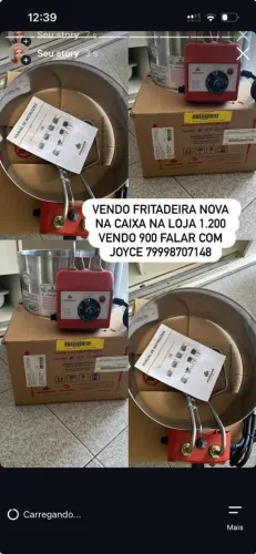 Fritadeira elétrica nova ainda na caixa 
