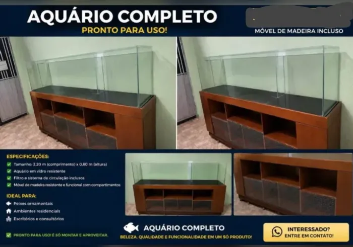 Aquário - Parcelo em 4x