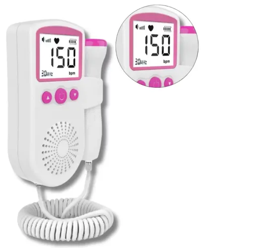 Kit Sonar Fetal Doppler Monitor Frequência Cardíaca Batimento Bebe Ultrassom