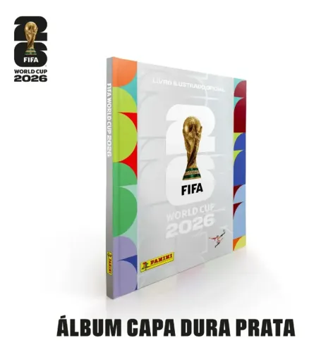 Álbum Capa Dura Prata - FIFA WORLD CUP 2026 - Original PANINI