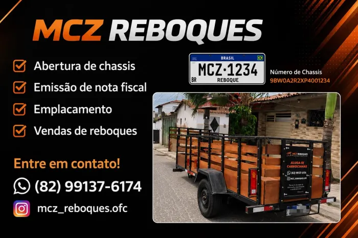 Abertura de Chassis, Emissão de Nota e emplacamento de Reboques
